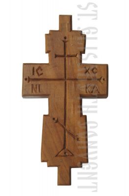 carved cross for monks