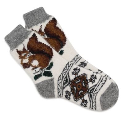 Squirrel wool socks
