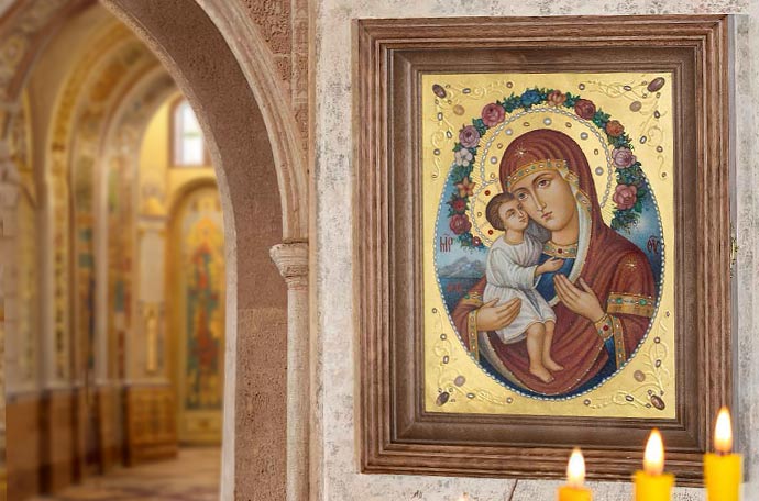 Church icon of the Zhrovichy Theotokos