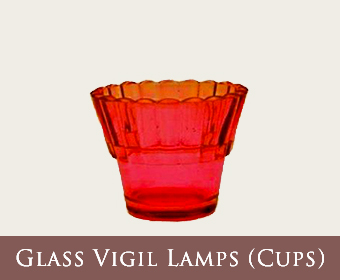 Glass Vigil Lamps (Cups)
