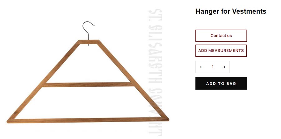 the Hanger for Vestments