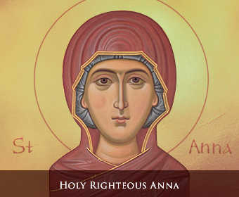 Icon of the Holy Righteous Anna Mother of the Theotokos