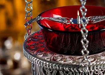 Vigil lamps and church candleholders for Orthodox worship
